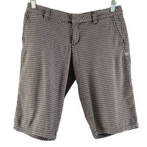 Hurley Plaid Embroidered Bermuda Shorts 7